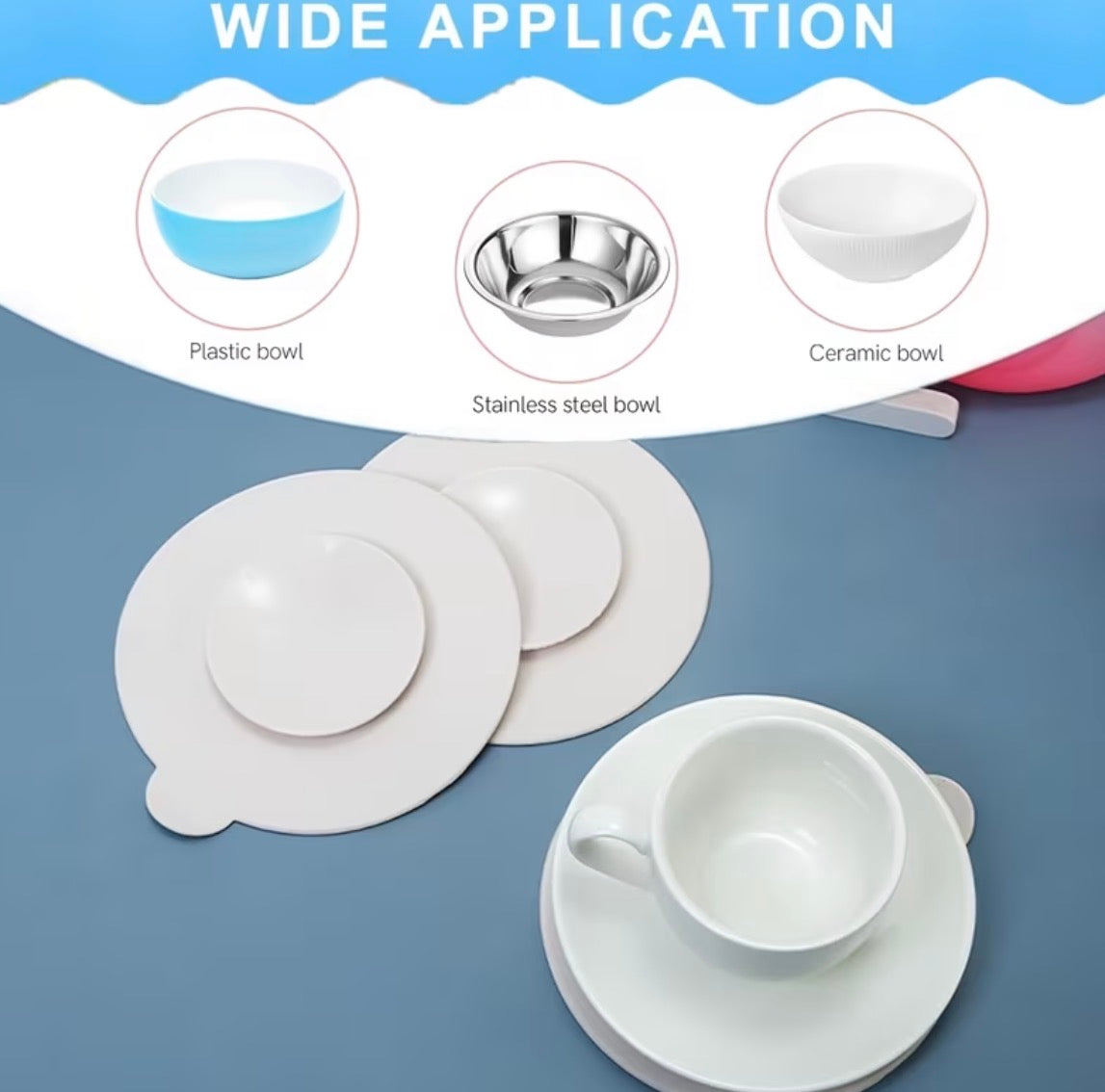 Suction silicone pad