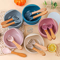 Silicone bowl + fork & spoon