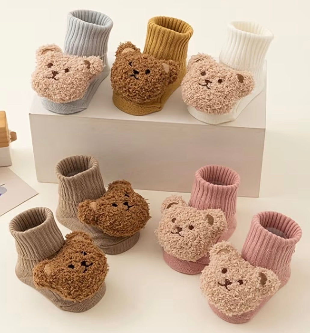 3D bear Socks
