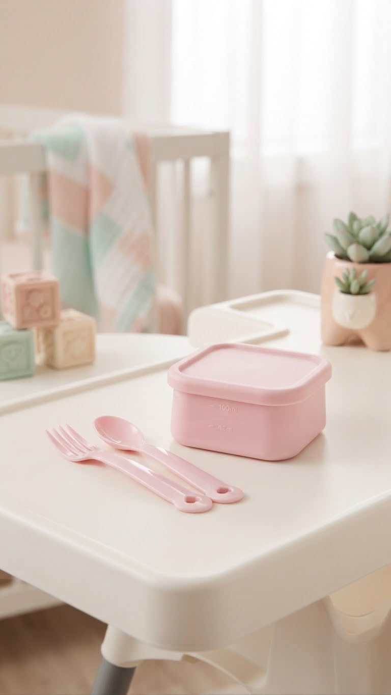 Plastic Feeding set ( fork & spoon)