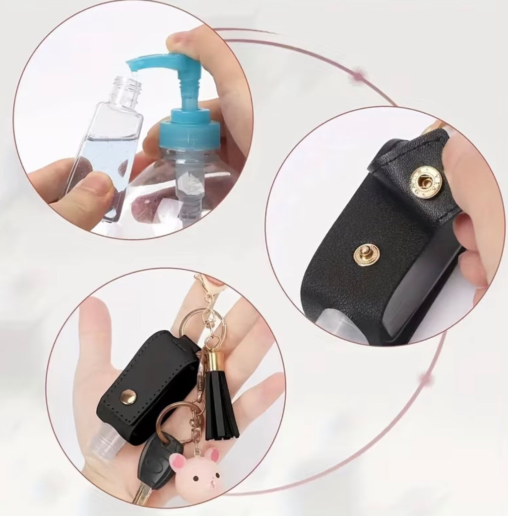 Sanitizer Leather Holder