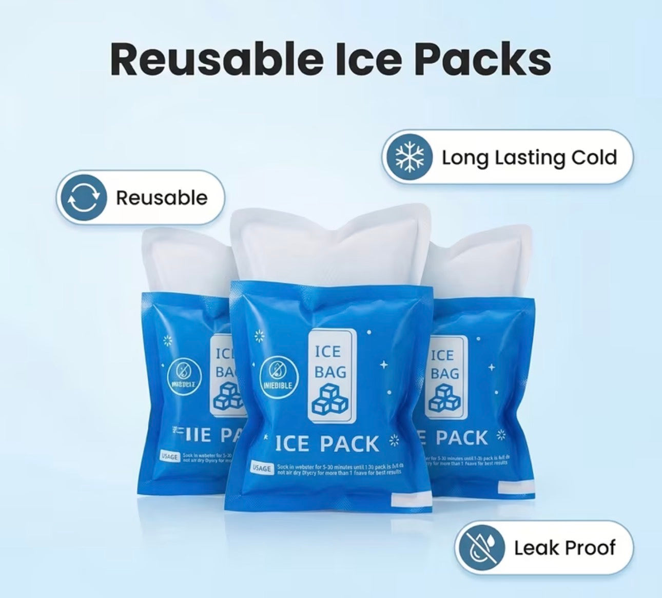 Reusable Long lasting Ice bags