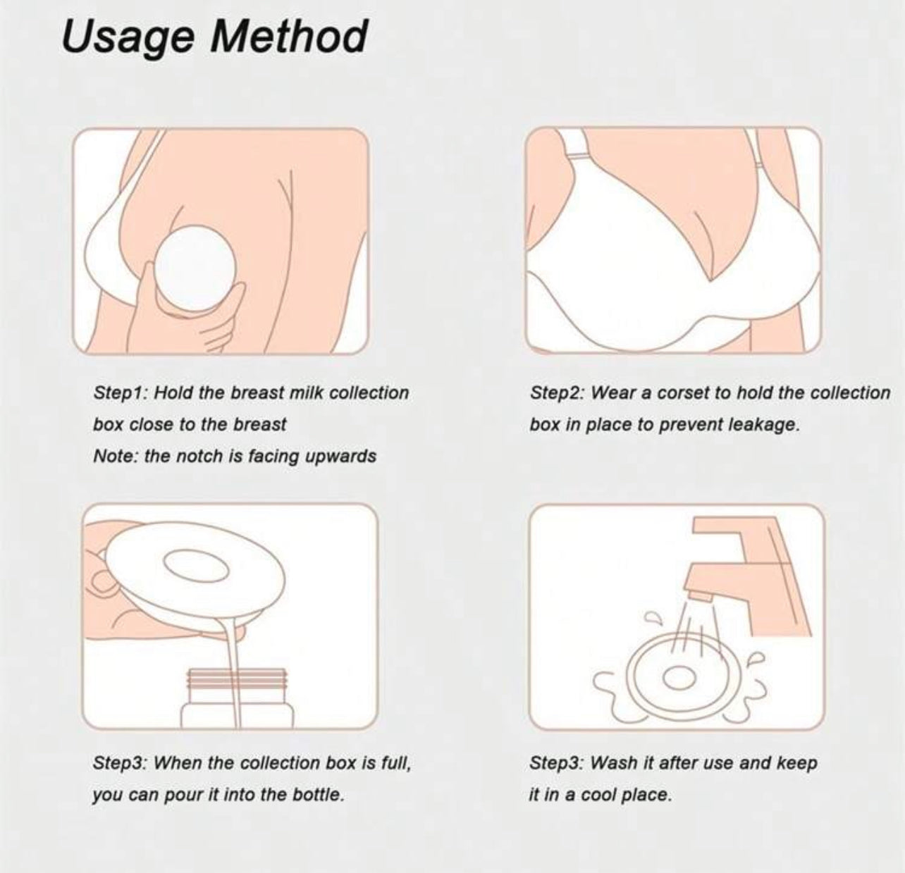 Milk collector breast shells