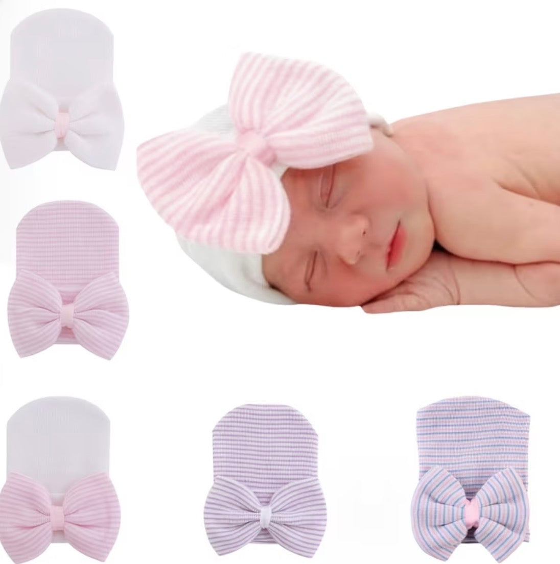 Newborn soft stretchy hat