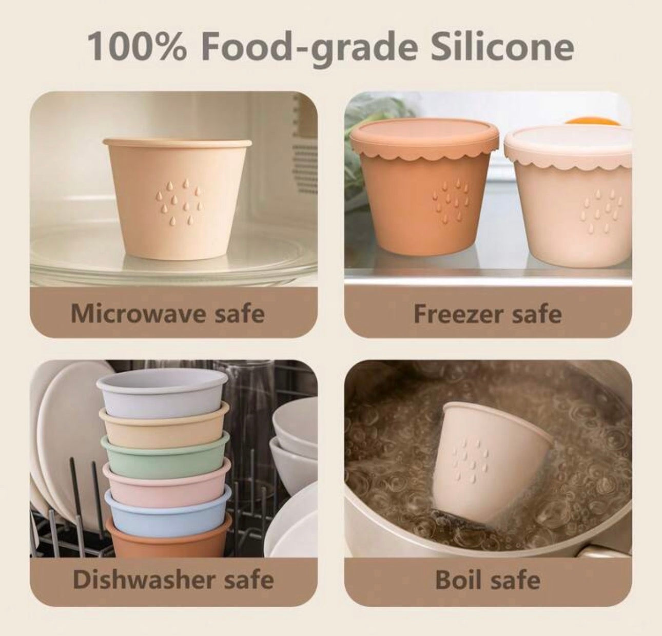 Baby Food Silicone Container