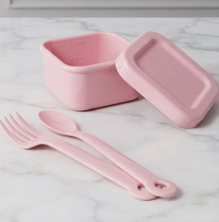 Plastic Feeding set ( fork & spoon)