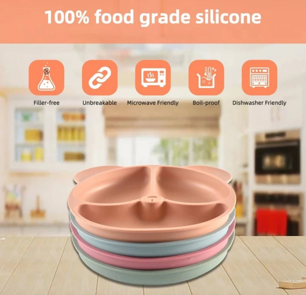 Silicone suction plate